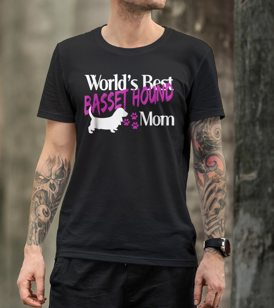 World's Best Basset Hound Mom T-Shirt