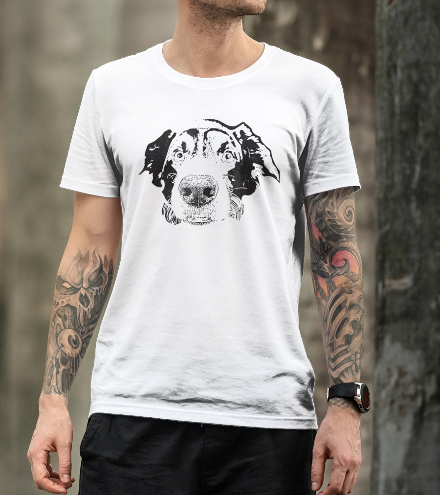 Border Collie Face Dog Mom Dad T-Shirt