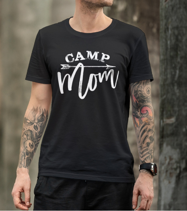 Camp Mom White58 Arrow T-Shirt