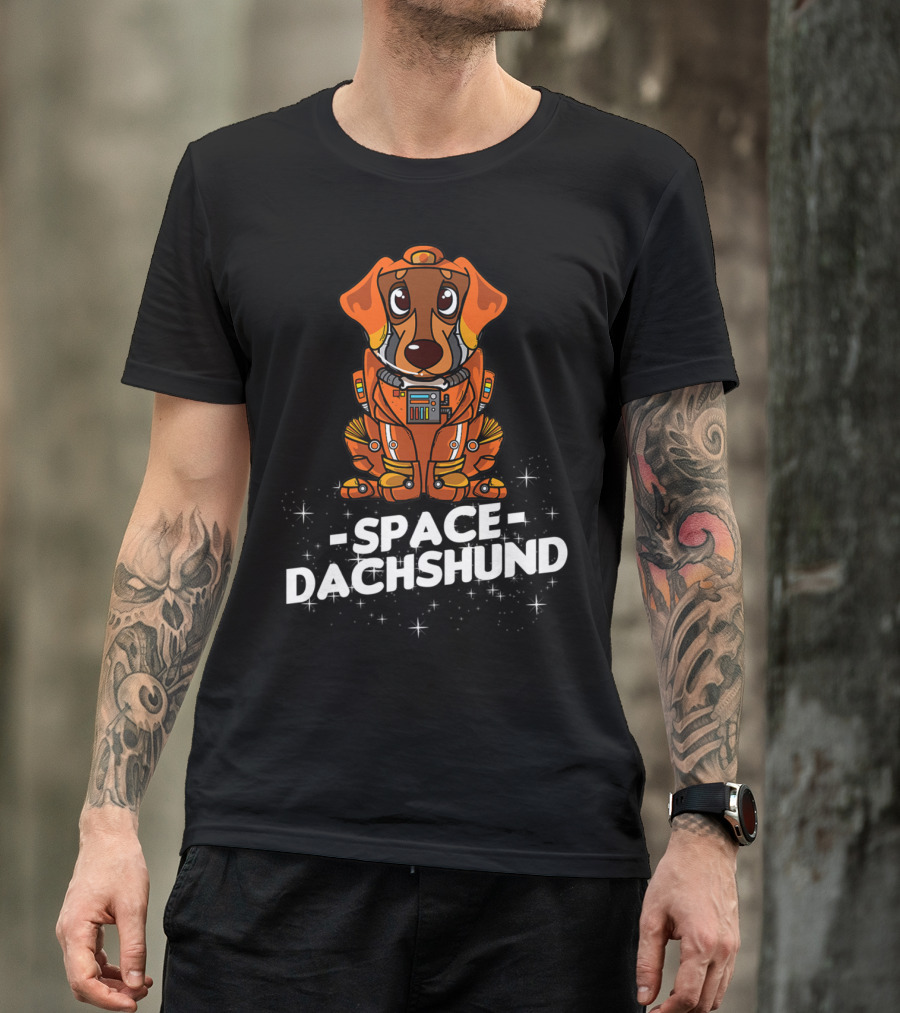 Space Suit Christmas Dachshund Dog T-Shirt
