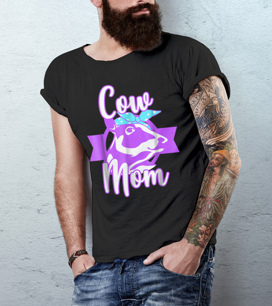 Cow Mom Crazy Cow Lady Dairy Farmer T-Shirt