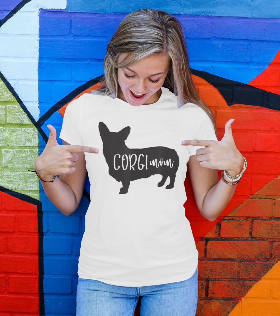Corgi Mom Corgi Dog T-Shirt