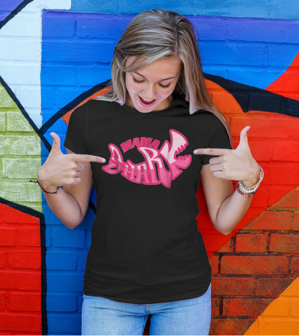 Mama Shark Cute Stylist Mom Mothers Wife T-Shirt