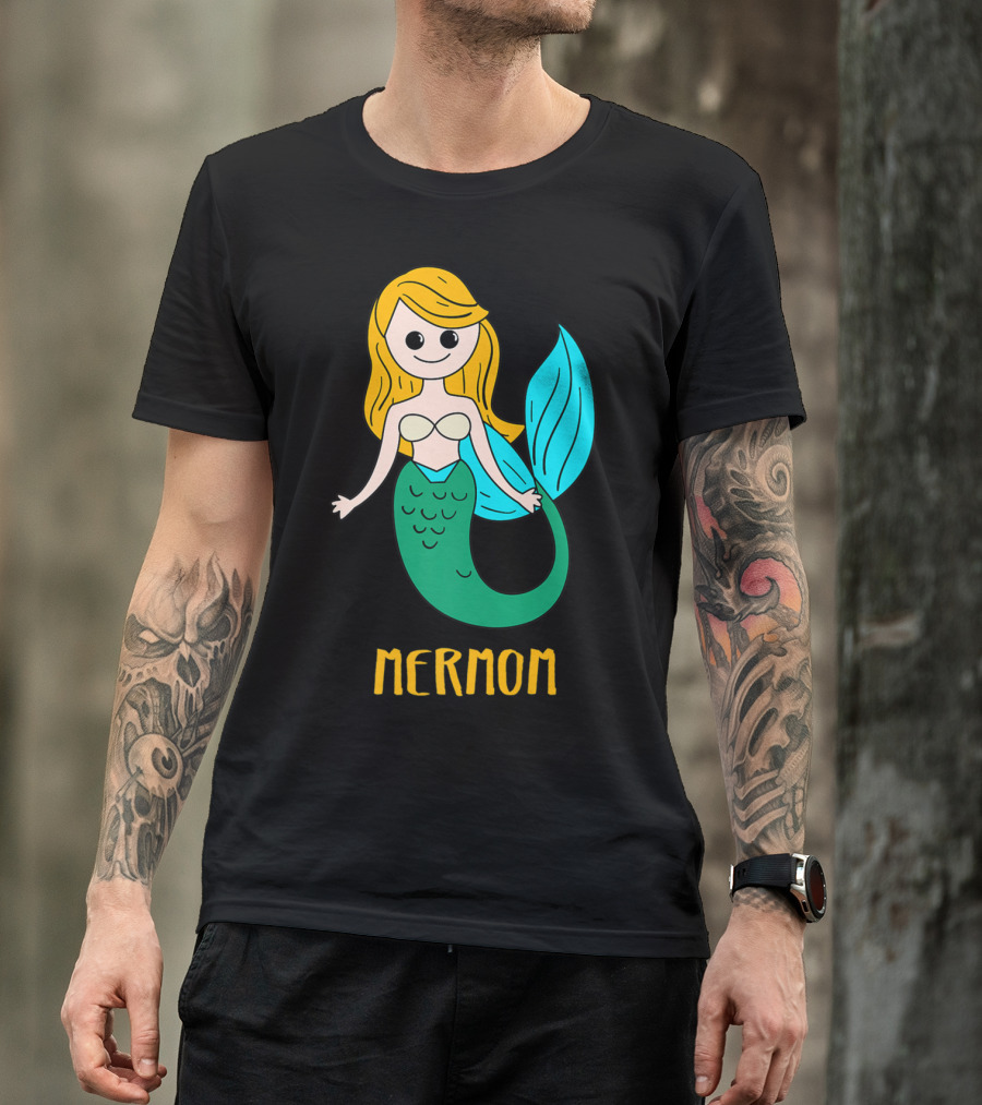 Cute Mermom For Stylish Women And Mothers T-Shirt