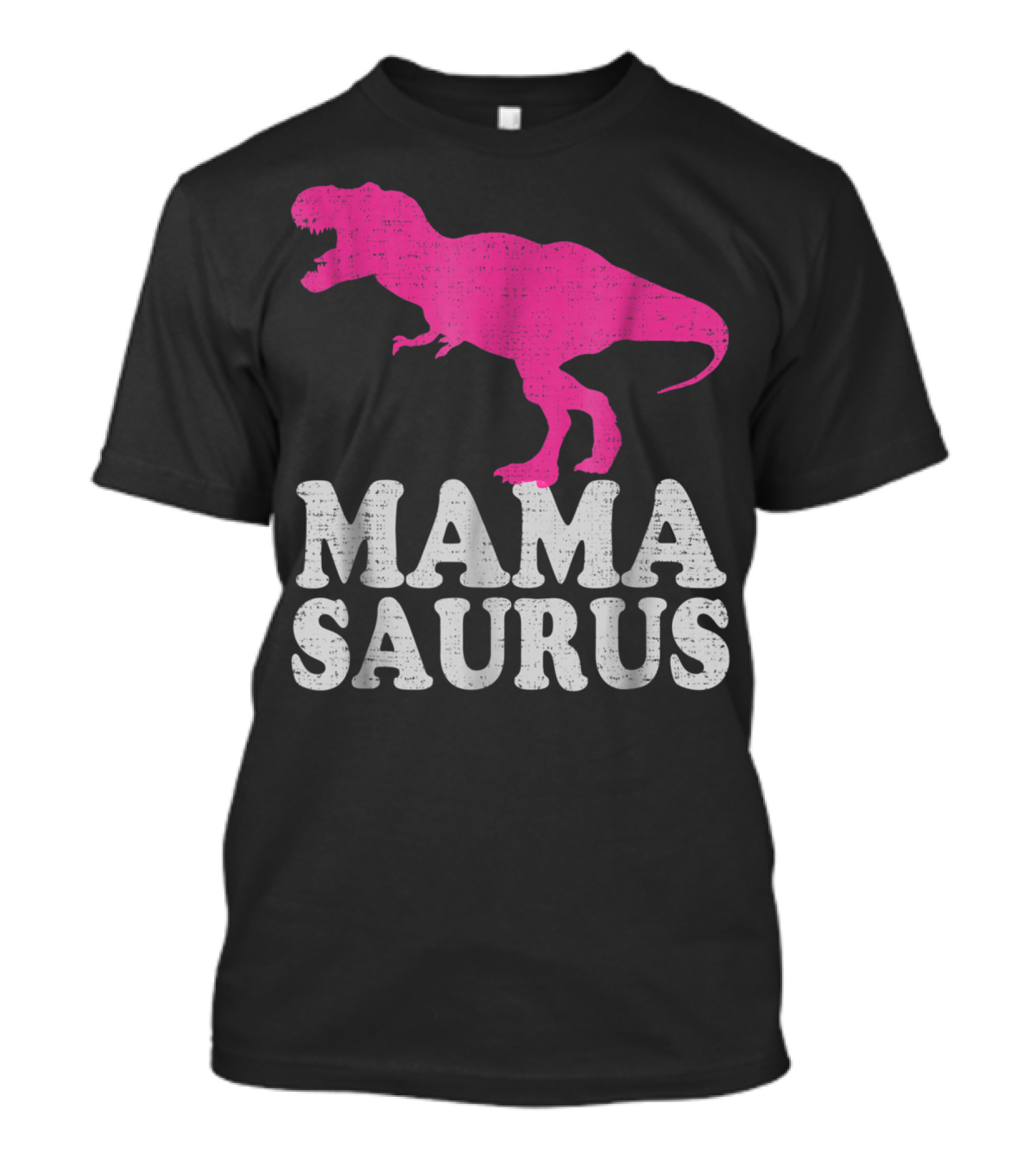 MAMASAURUS Pink TRex Dinosaur T-Shirt