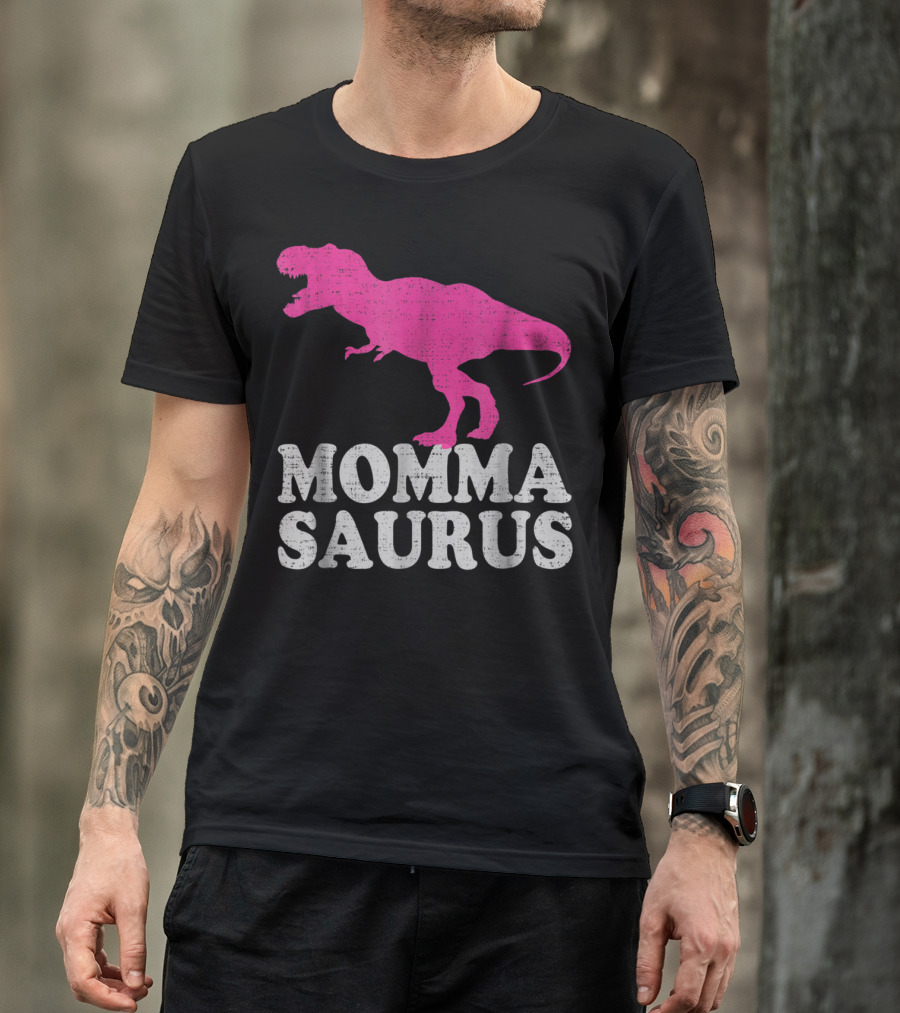 MOMMASAURUS Cute TRex Dinosaur T-Shirt