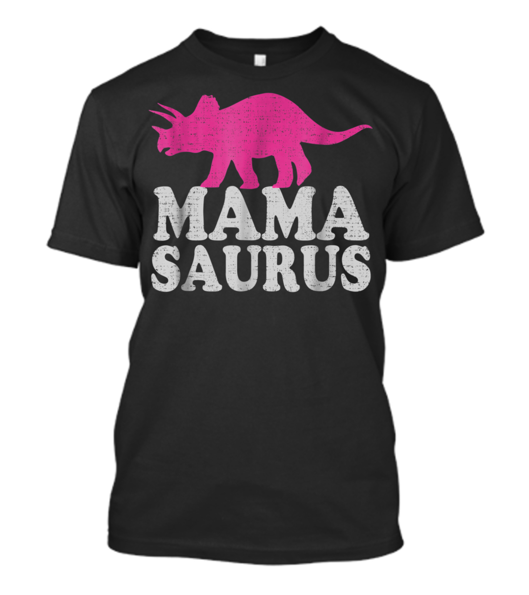 MAMASAURUS Cute Triceratops Dinosaur T-Shirt