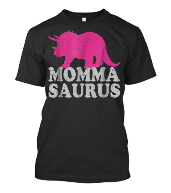 MOMMASAURUS Cute Triceratops Dinosaur T-Shirt