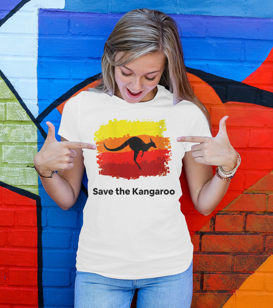Save The Kangaroo Pray For Australia Rain T-Shirt