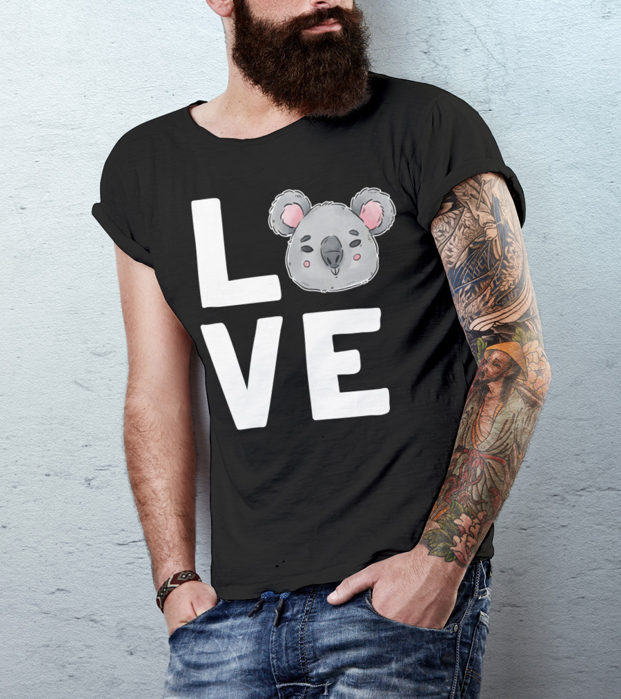 Love Koala Bear Cute Ecologist Australia Girl T-Shirt