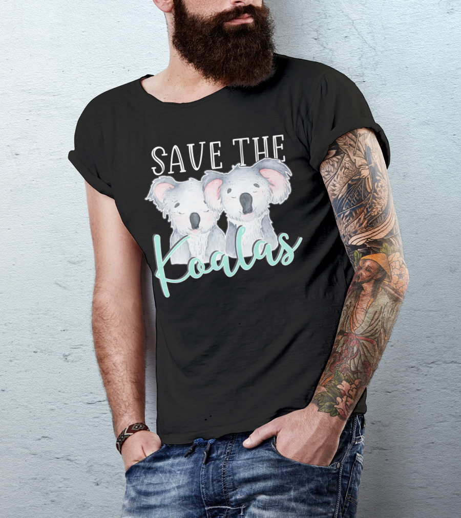 Save The Koalas Lovers Australia Strong Save The Koalas T-Shirt