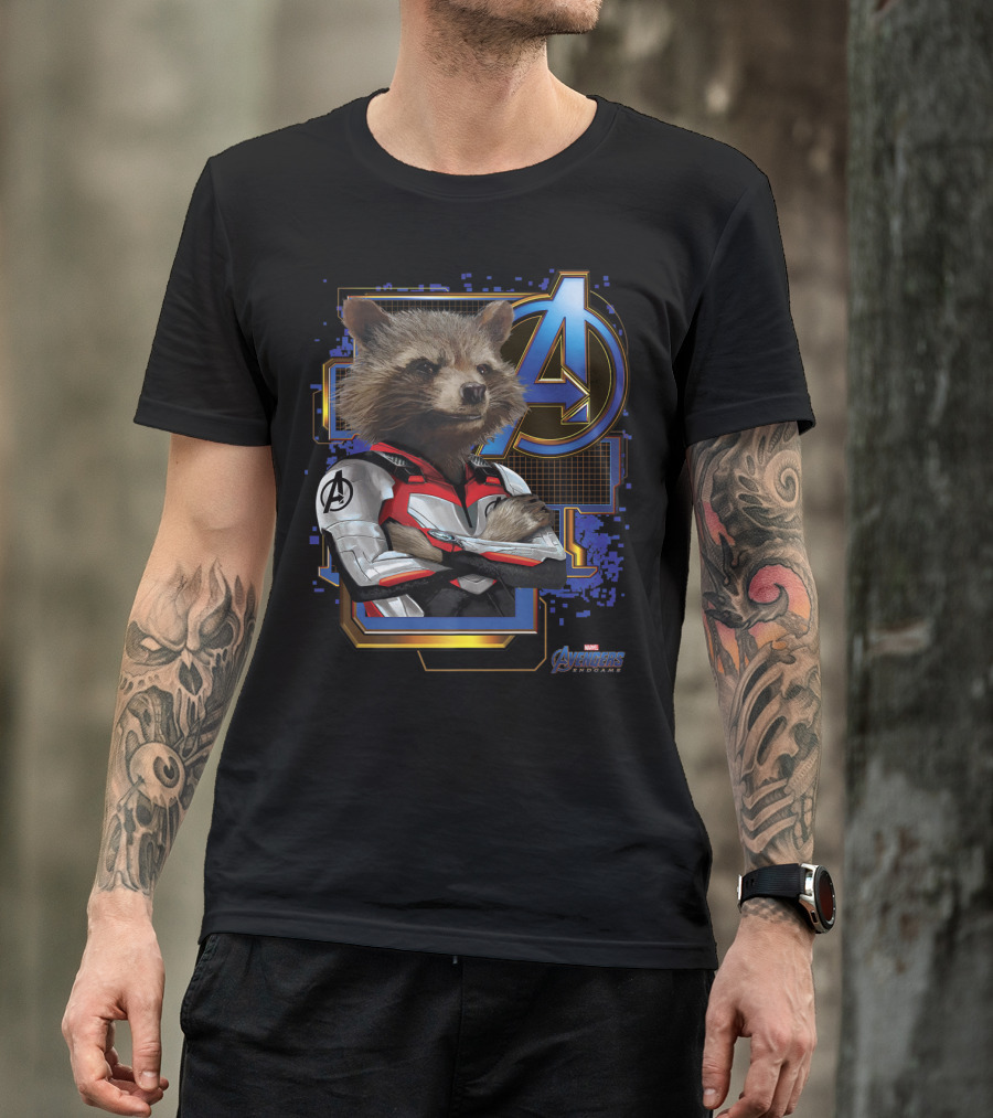 Avengers Endgame Rocket Raccoon Marvel T-Shirt