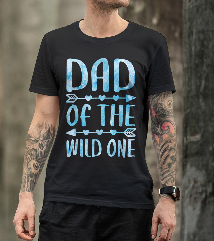 Dad Of The Wild One Father's Day Arrow Hearts T-Shirt