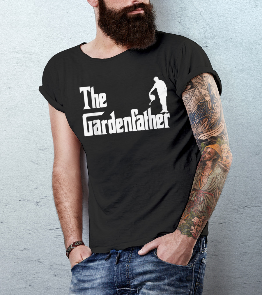 The Gardenfather Best Gardening Father Iconic Watering T-Shirt