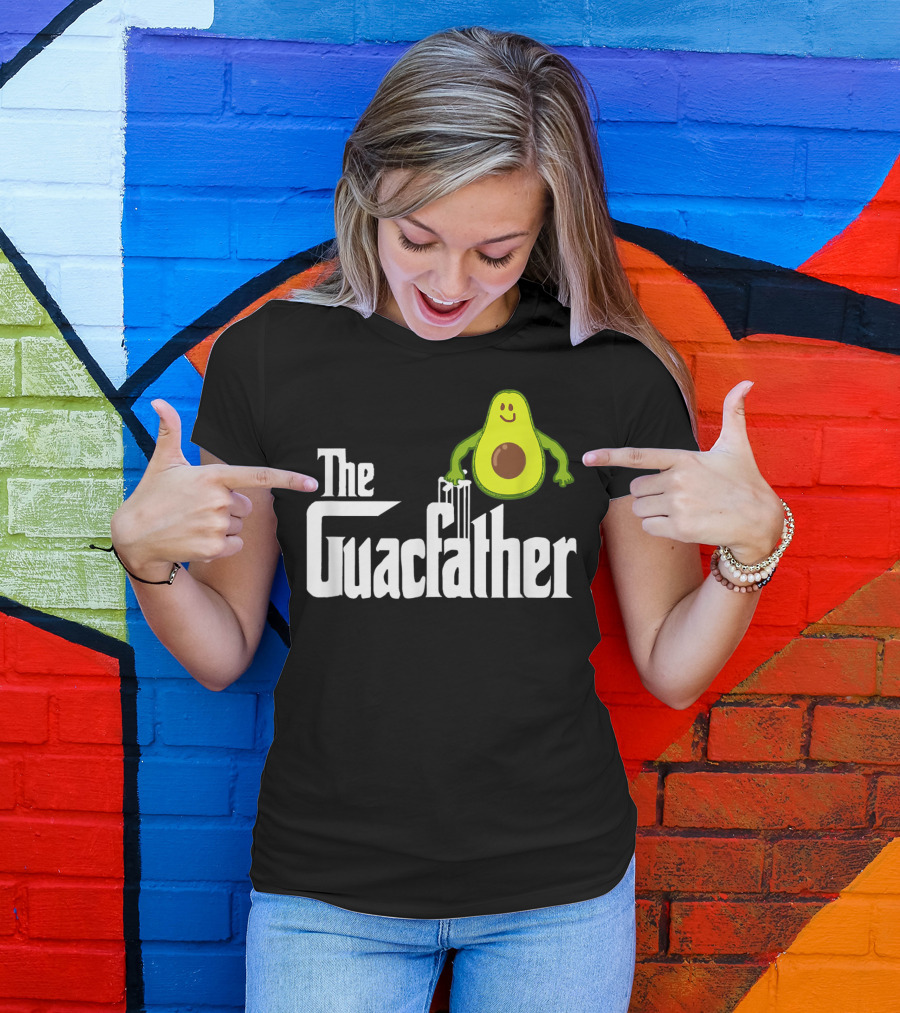 The Guacfather Funny Guacamole Avocado Mens Iconic T-Shirt