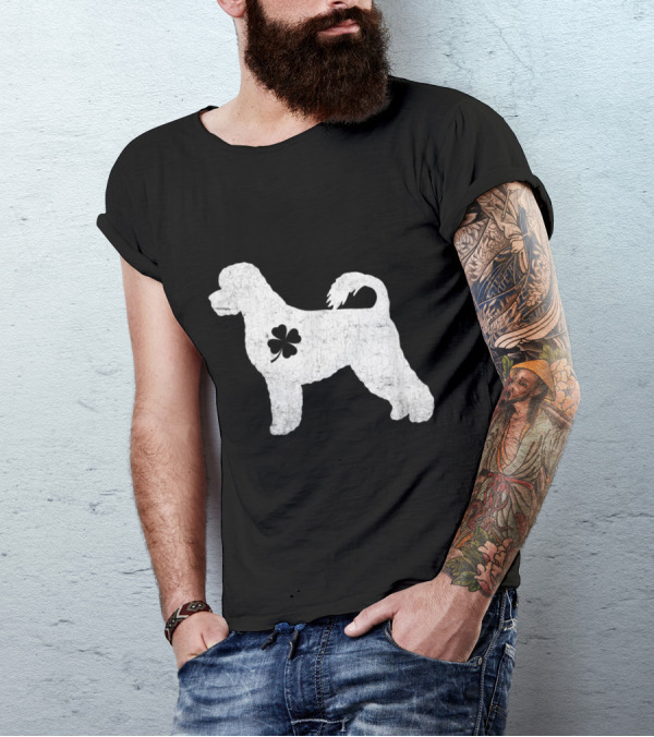 Portuguese Water Dog Fourleafclover Irish T-Shirt