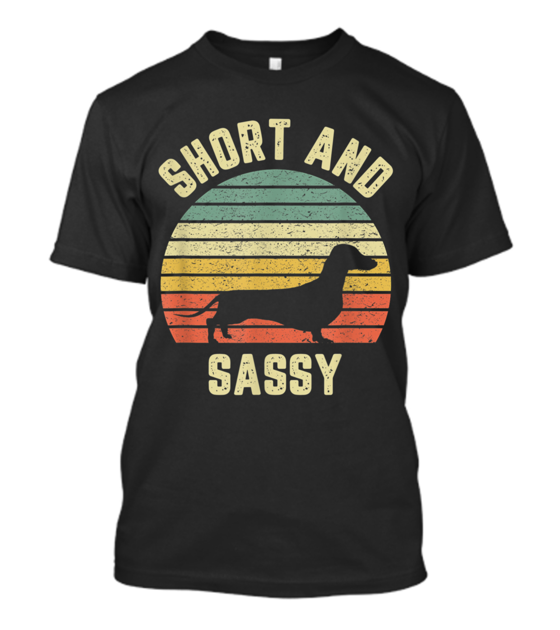 Short And Sassy Vintage Dachshund Funny Weiner Dog T-Shirt