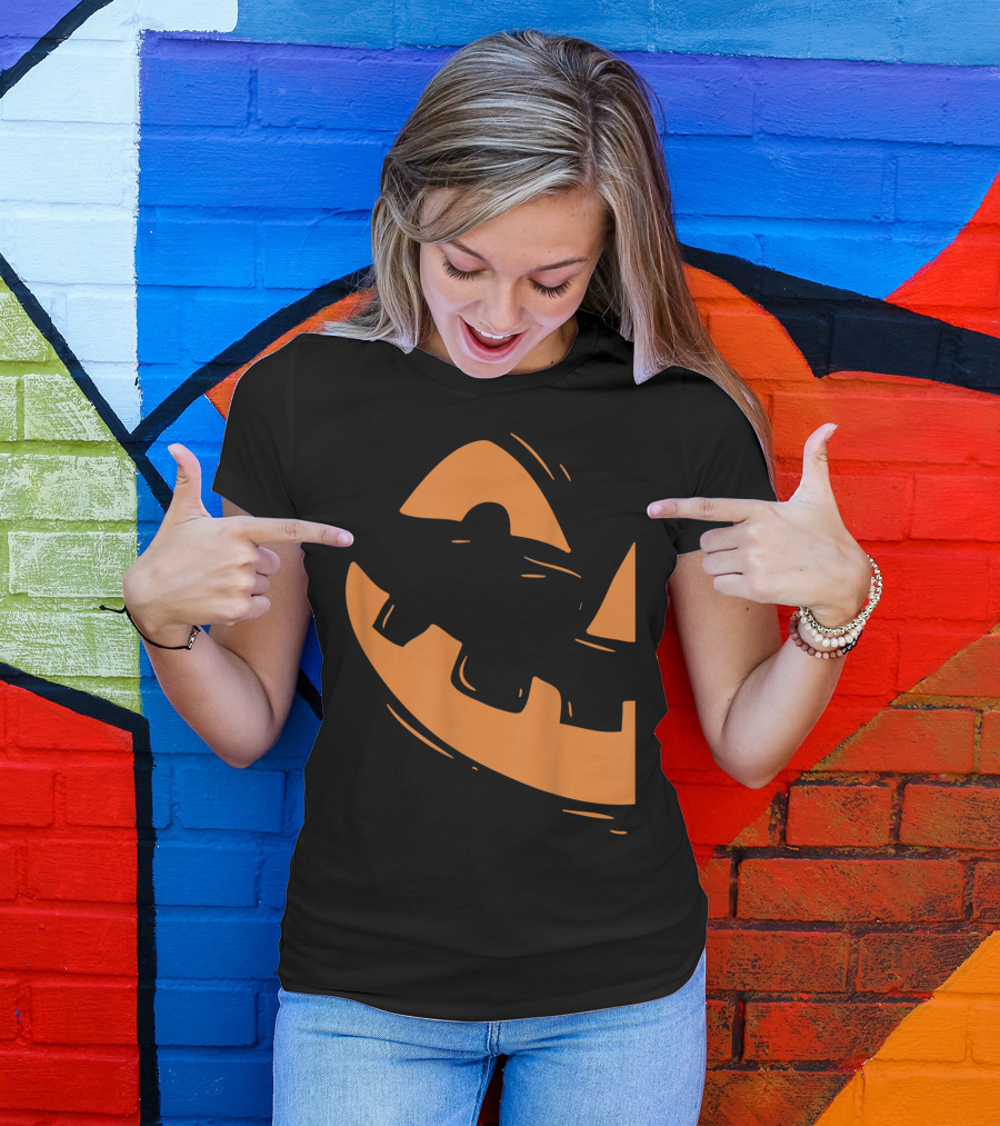 Jackolantern Pumpkin Face Halloween NBA San Antonio Spurs T-Shirt