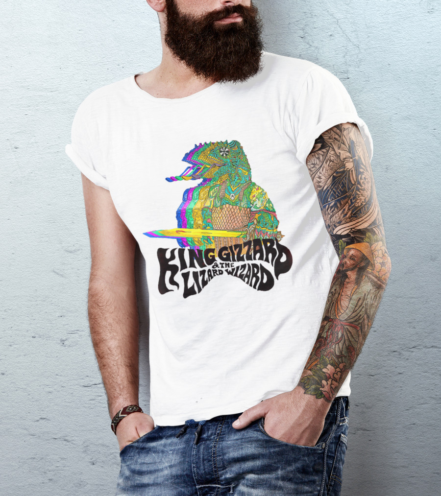 King Gizzard And The Lizard Wizard Psychedelic Colorful Lizard T-Shirt