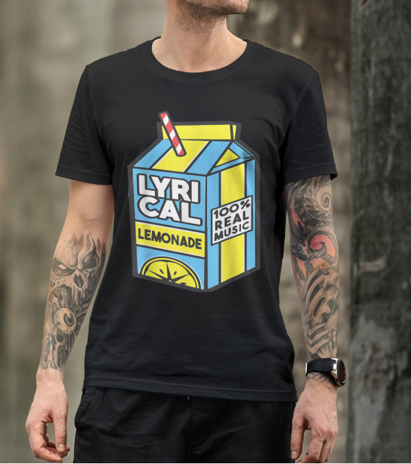 Lyrical Lemonade Carton 100% Real Music T-Shirt