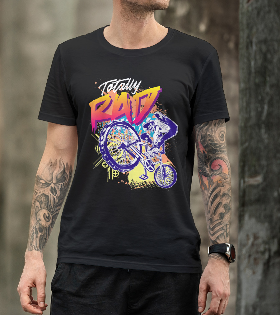 Totally Rad BMX Bike Stunt 80s T-Shirt