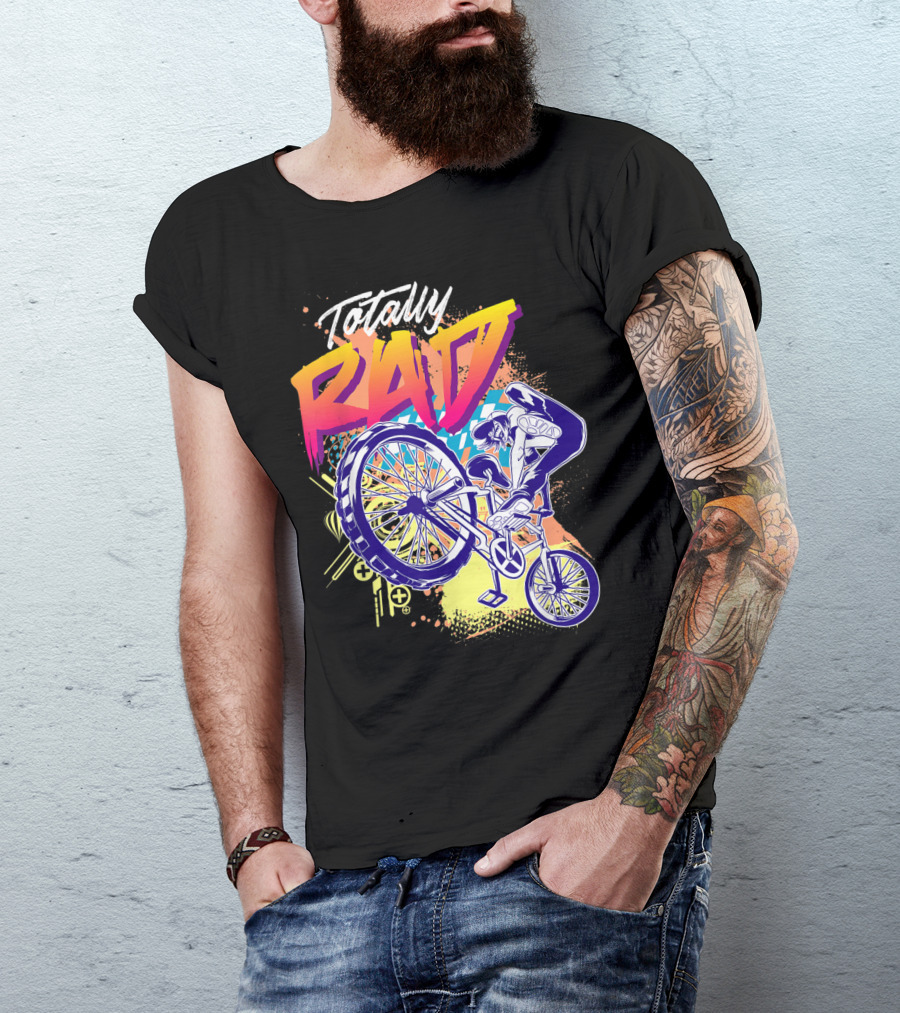 Totally Rad BMX Bike Stunt 80s T-Shirt
