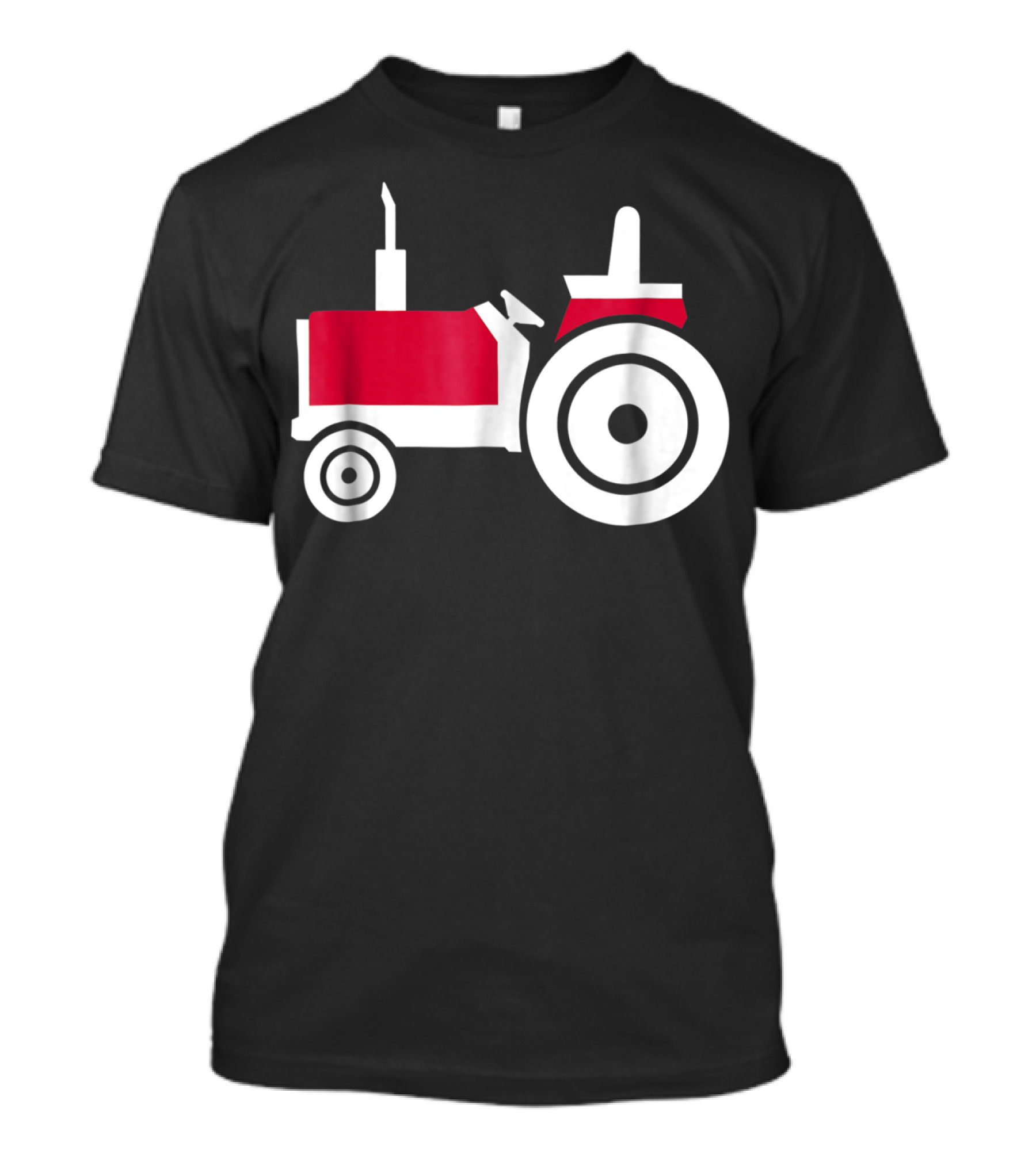 Red And White Tractor T-Shirt