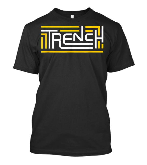 Trenchvintage Grunge Yellow Maze T-Shirt