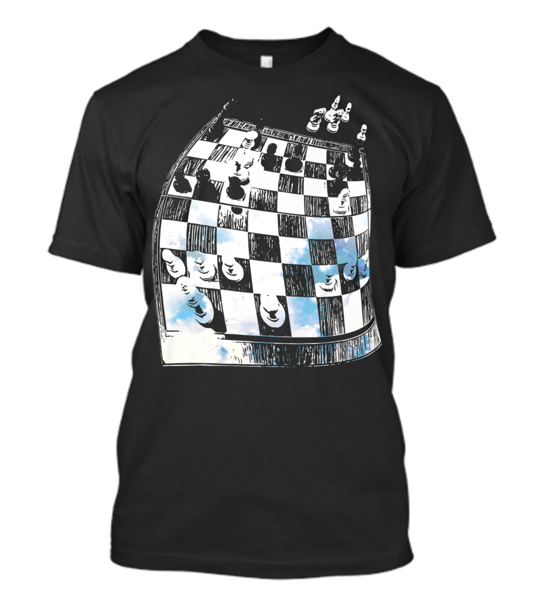 Uniquely Sweet Melting Chessboard Optical Illusion T-Shirt