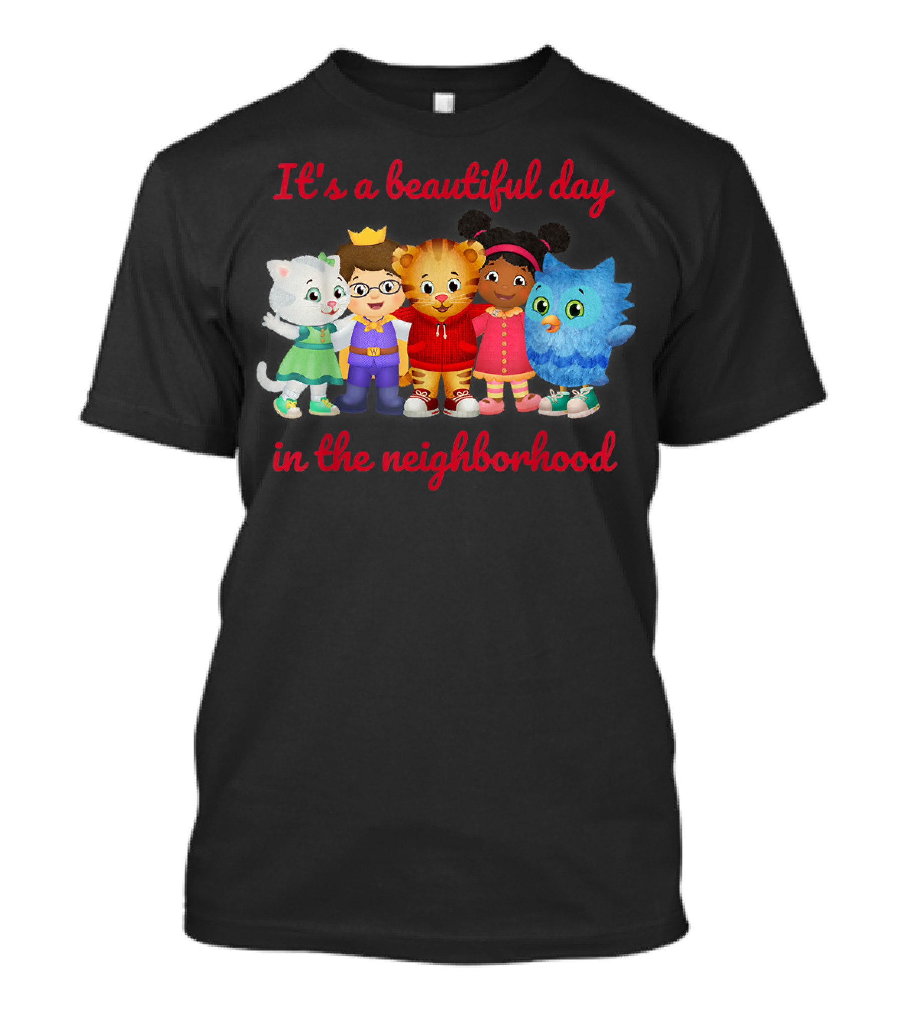 Vebyhogh Daniel Tiger It's A Beautiful Day In The Neighborhood For Adults Toddlers T-Shirt