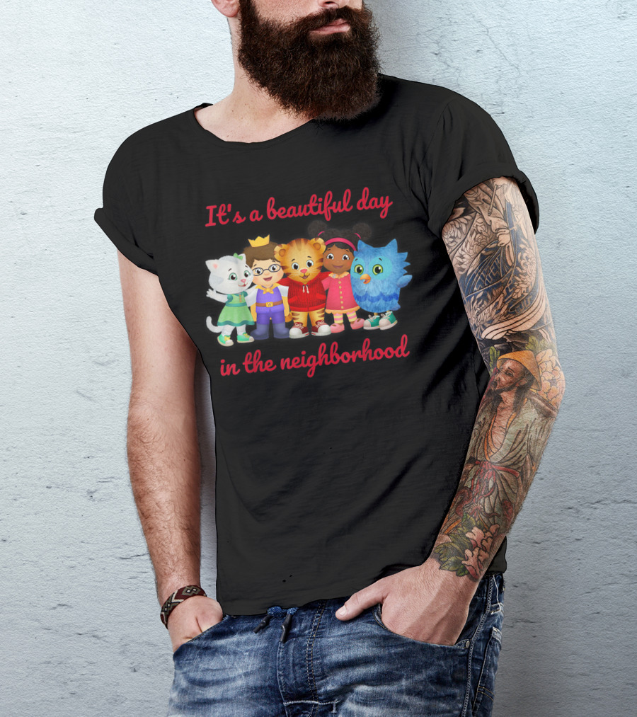 Vebyhogh Daniel Tiger It's A Beautiful Day In The Neighborhood For Adults Toddlers T-Shirt