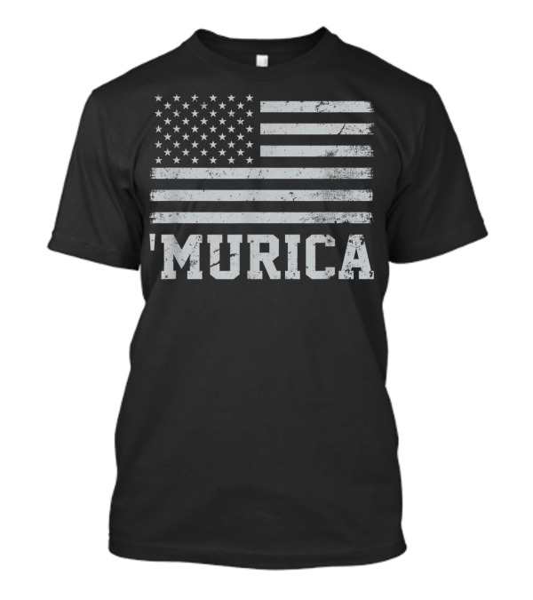 Murica Vintage American Flag T-Shirt