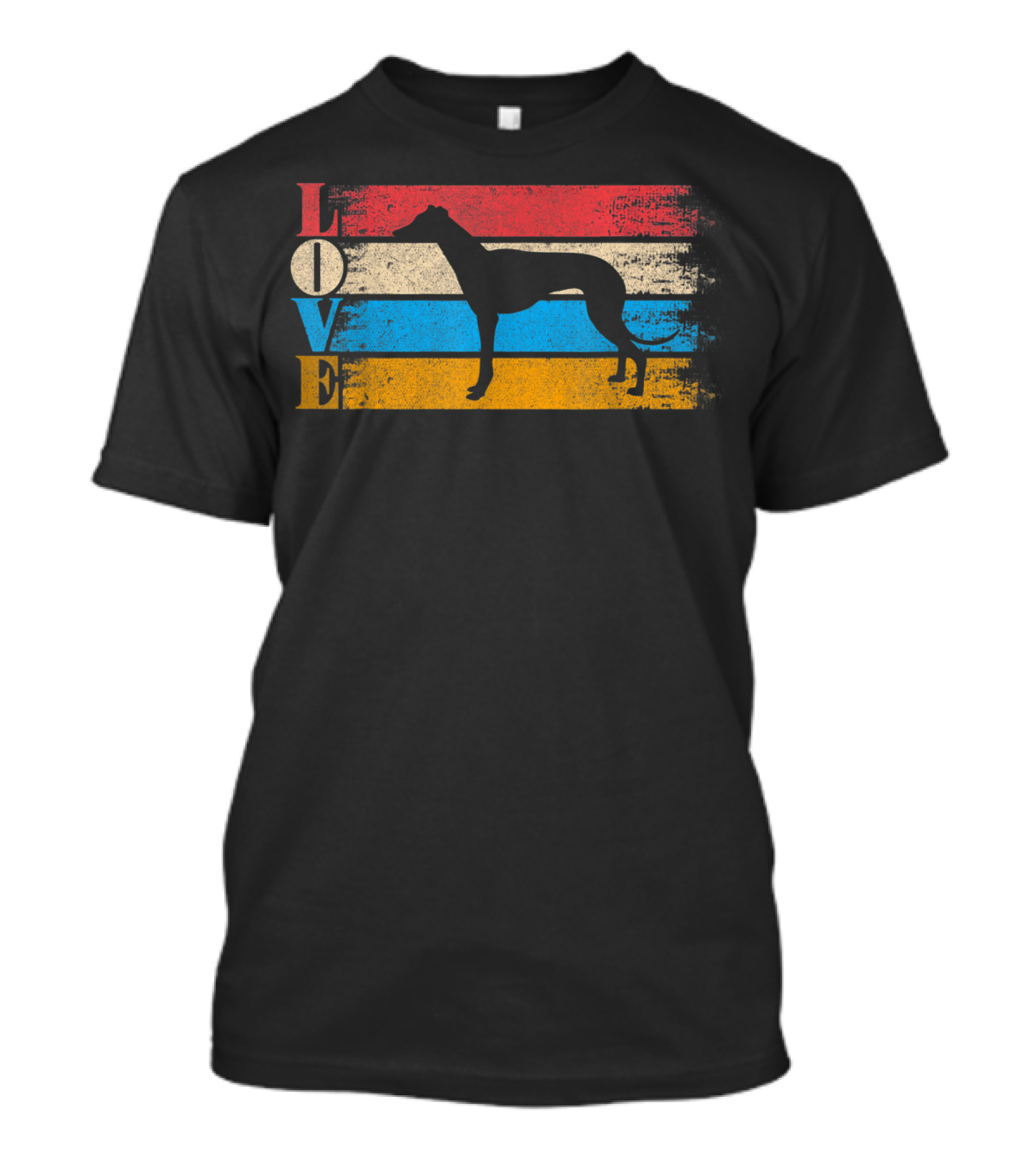 LOVE Vintage Greyhound Dog T-Shirt