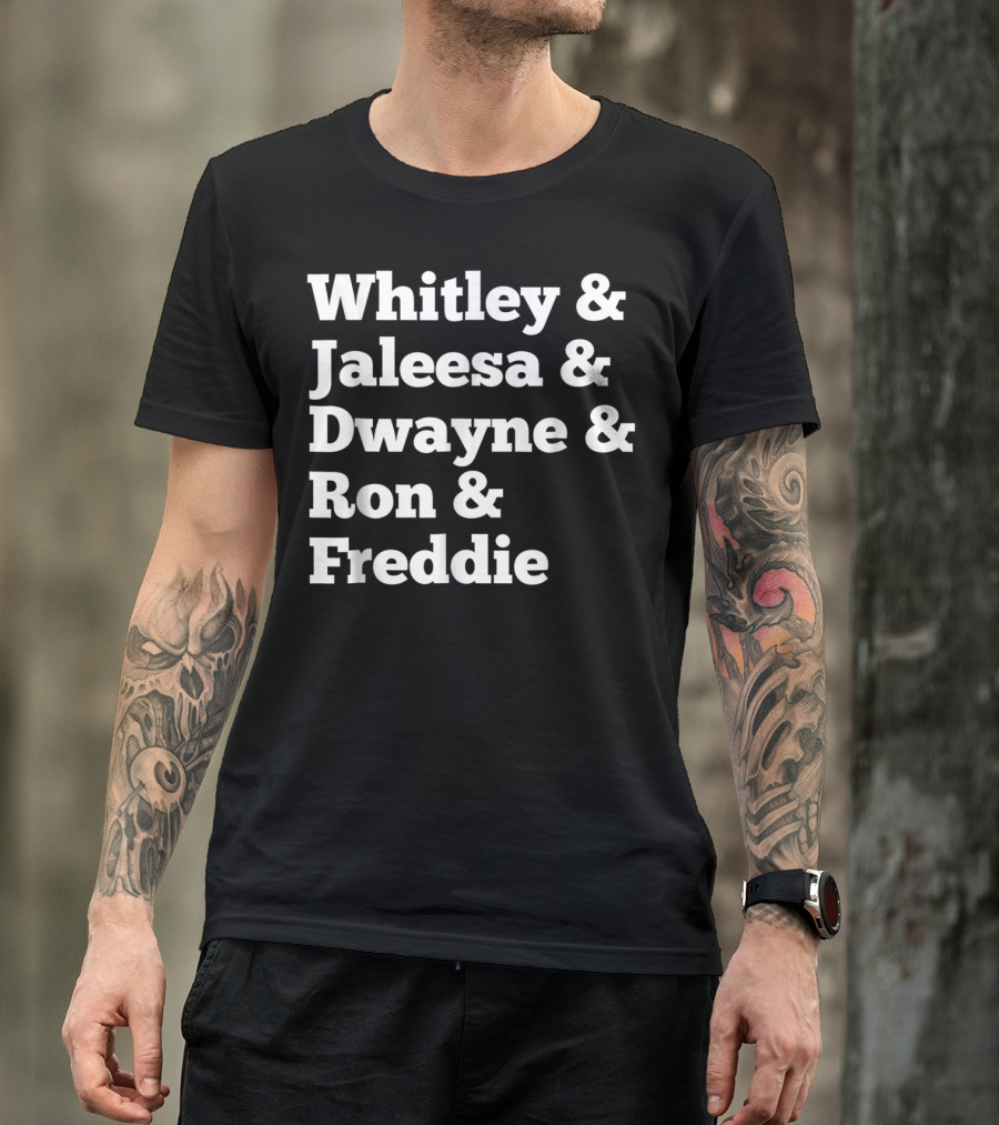 Whitley Jaleesa Dwayne Ron Freddie Fan A Different World Characters T-Shirt