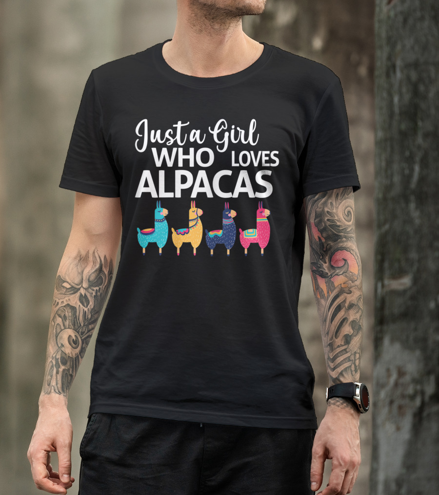 Just A Girl Who Loves Alpacas T-Shirt