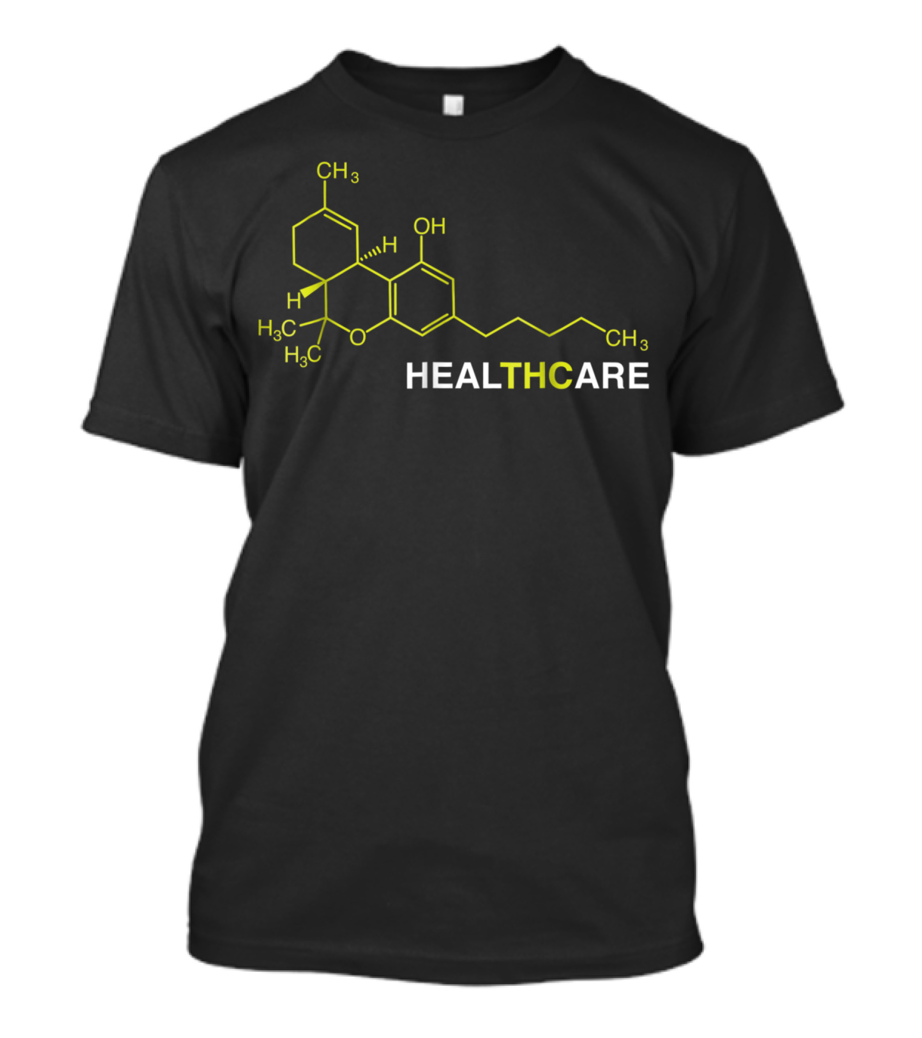 THC Healthcare Cannabis Medical Marijuana Molecule T-Shirt