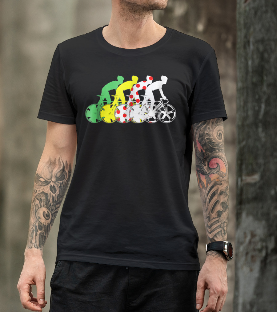 Tour France Cycling Race Jersey Colors T-Shirt