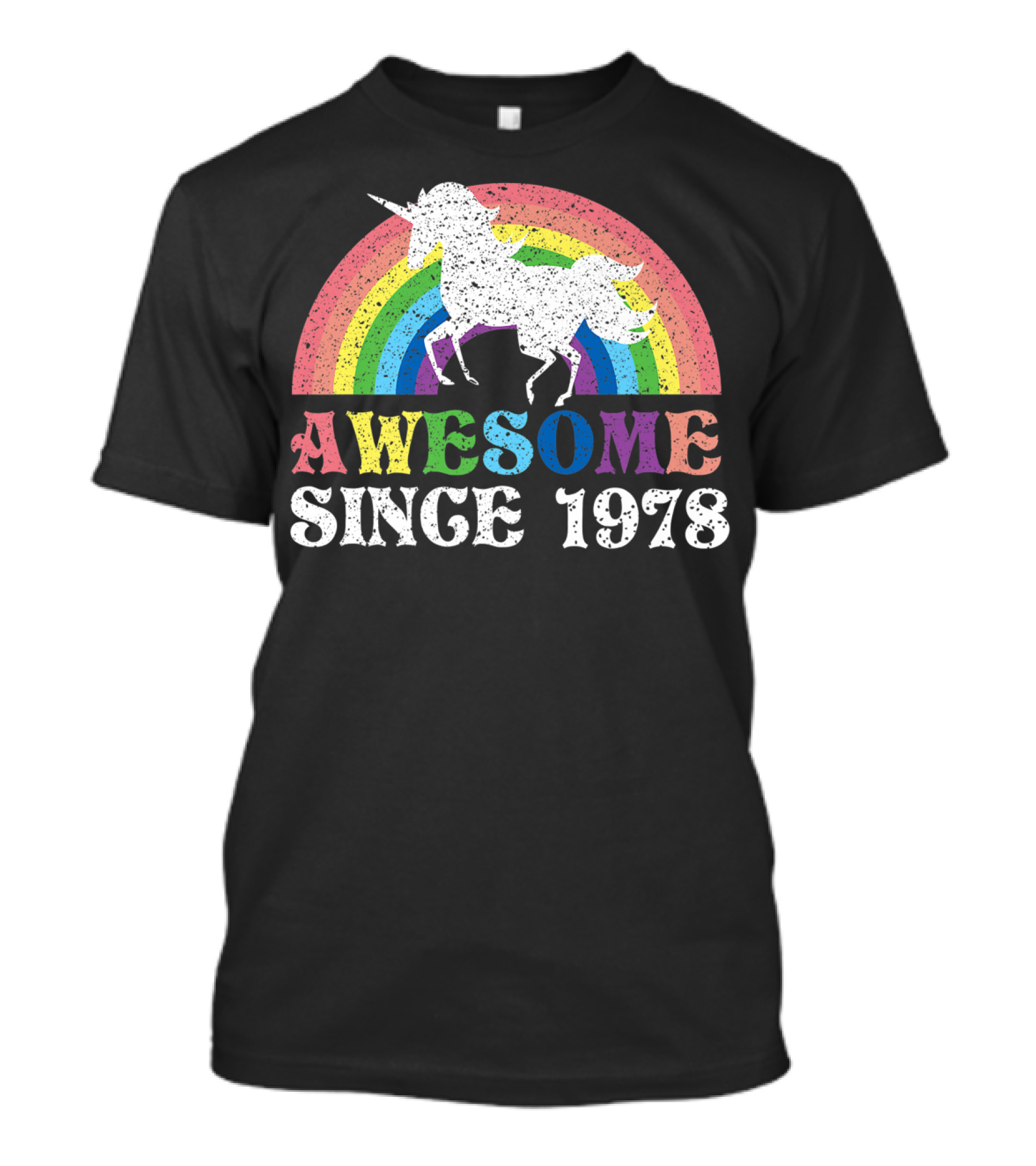 Awesome Since 1978 Unicorn Rainbow 41st Birthday T-Shirt