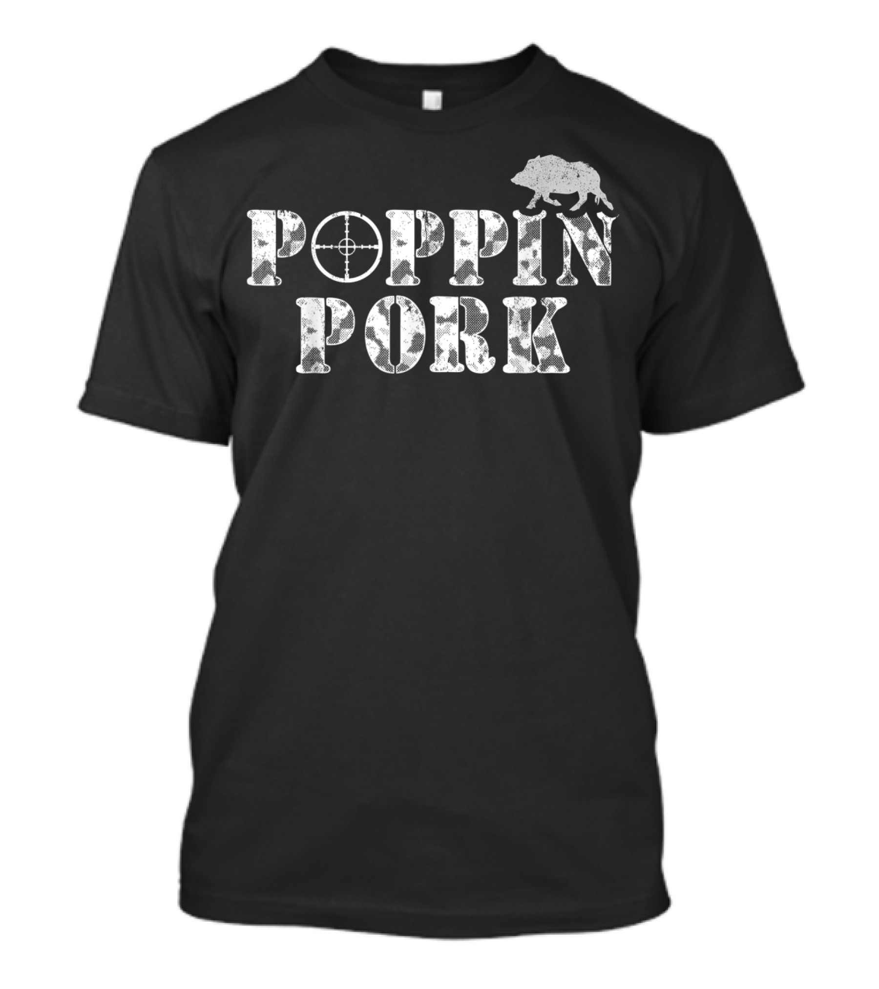 Poppin Pork Wild Boar Hog Hunting Javelina T-Shirt