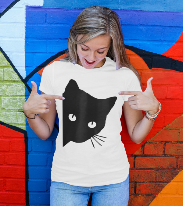 Cute Spy Cat For Ladies - Cat Lover's Delight T-Shirt