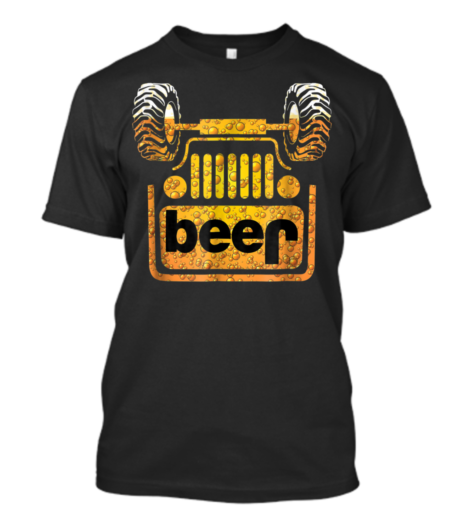 Wrecked Jeep Beer Bubble Off-Road Enthusiast T-Shirt