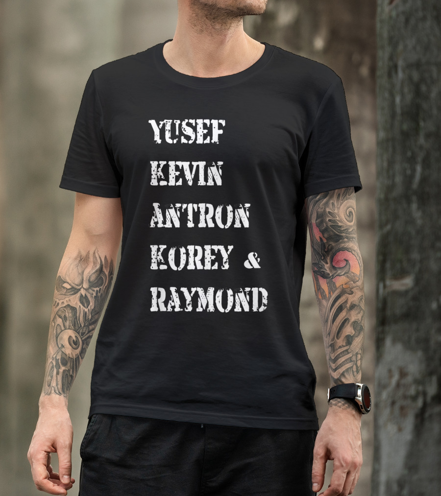 Yusef Kevin Antron Korey Raymond Exonerated 5 Central Park T-Shirt
