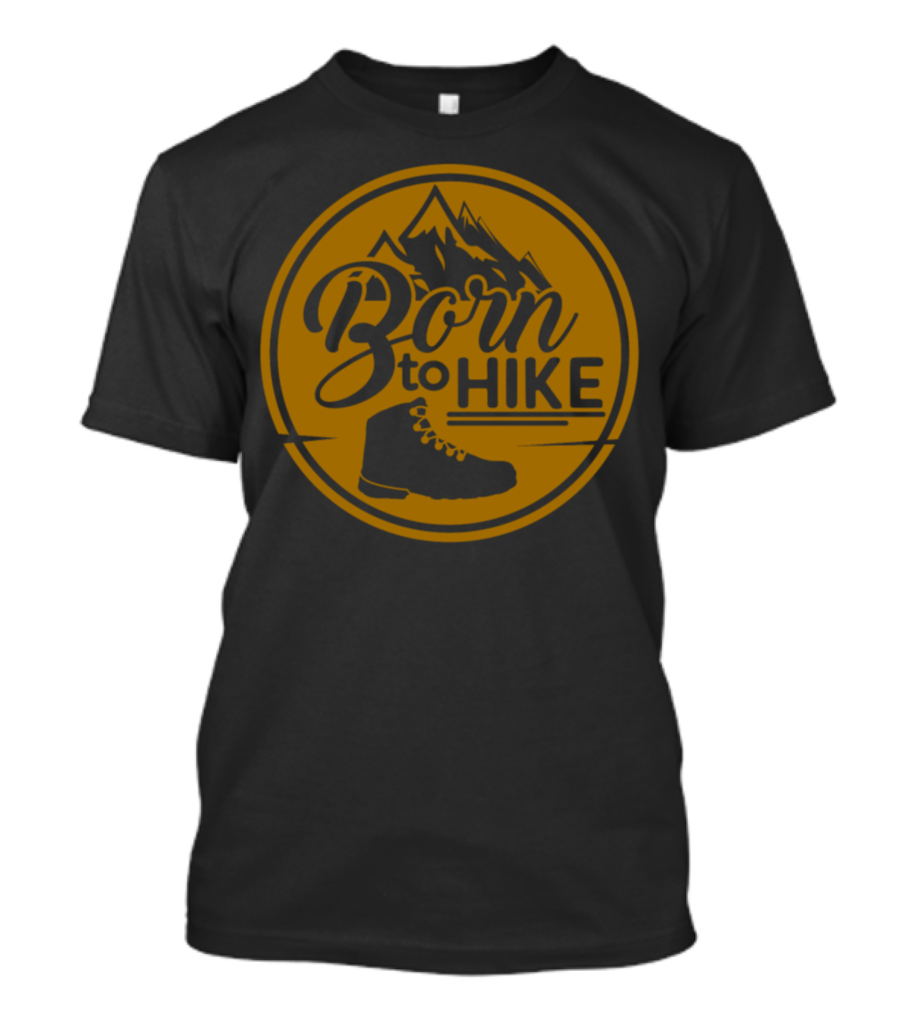Born To Hike Mountain Boot Adventure T-Shirt