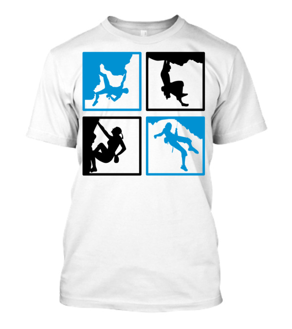 Climbing Silhouette Quadrant Adventure T-Shirt