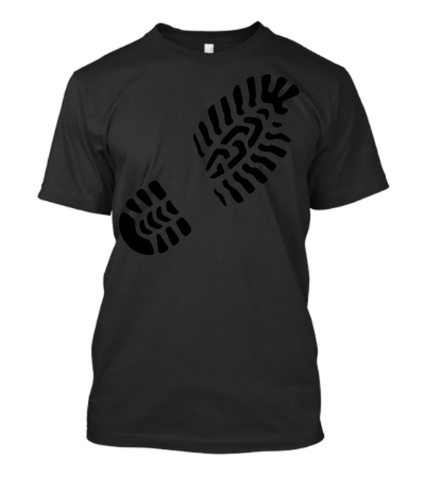 Footprint Right Huella Derecha Boot Tread T-Shirt