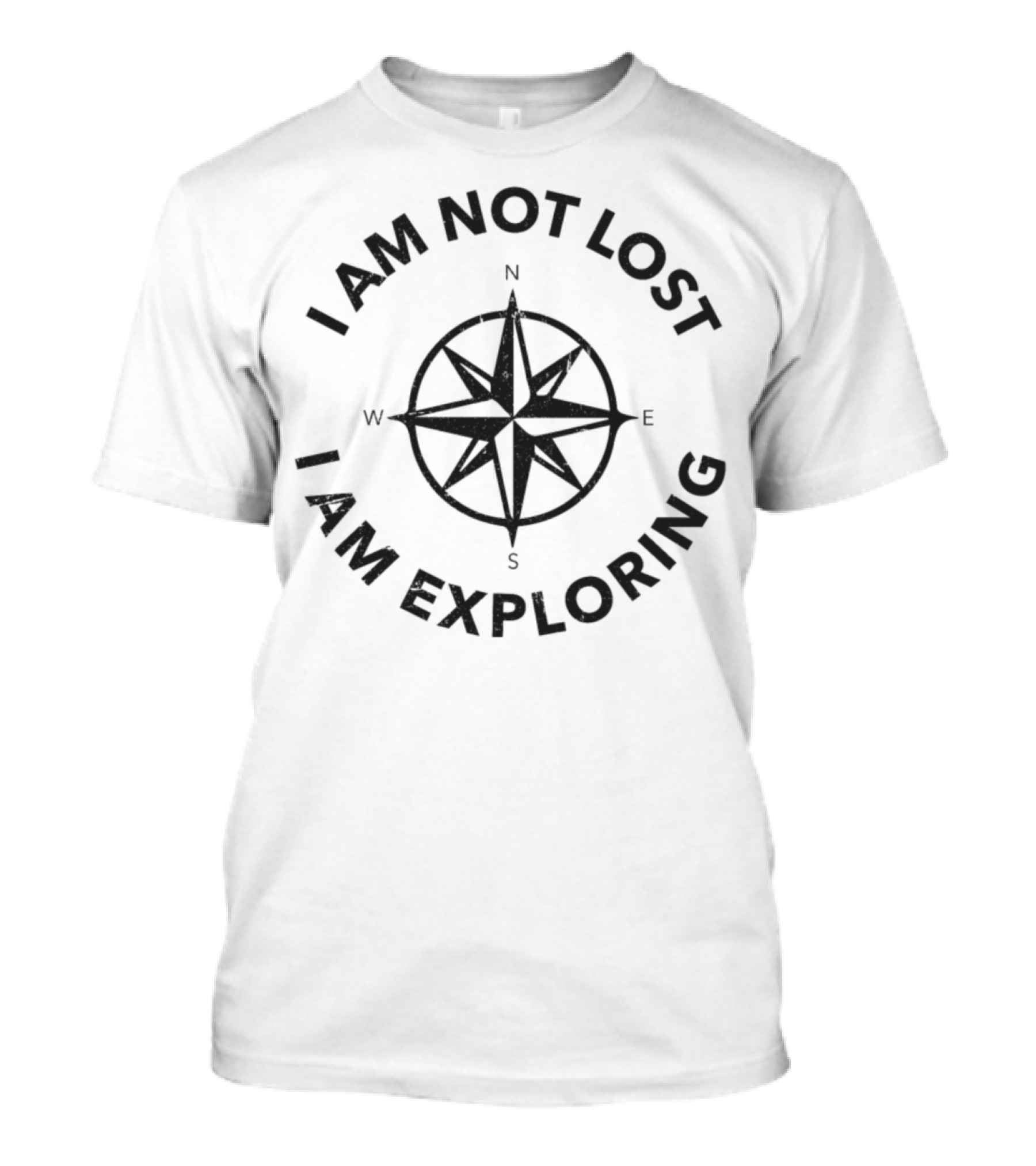 I Am Not Lost I Am Exploring Compass T-Shirt
