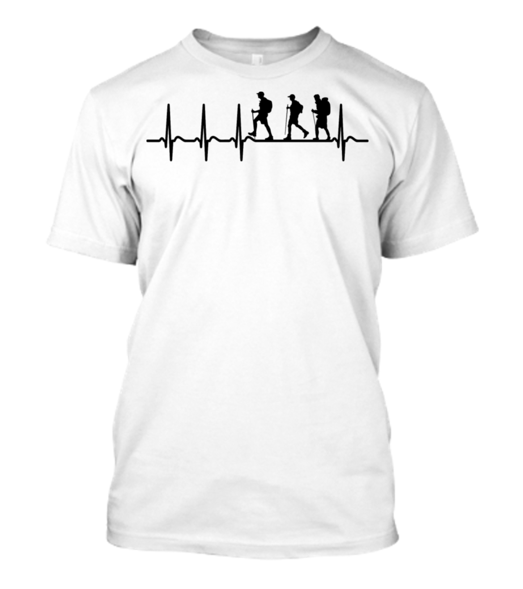 Hiking Scout Heartbeat With Hikers T-Shirt