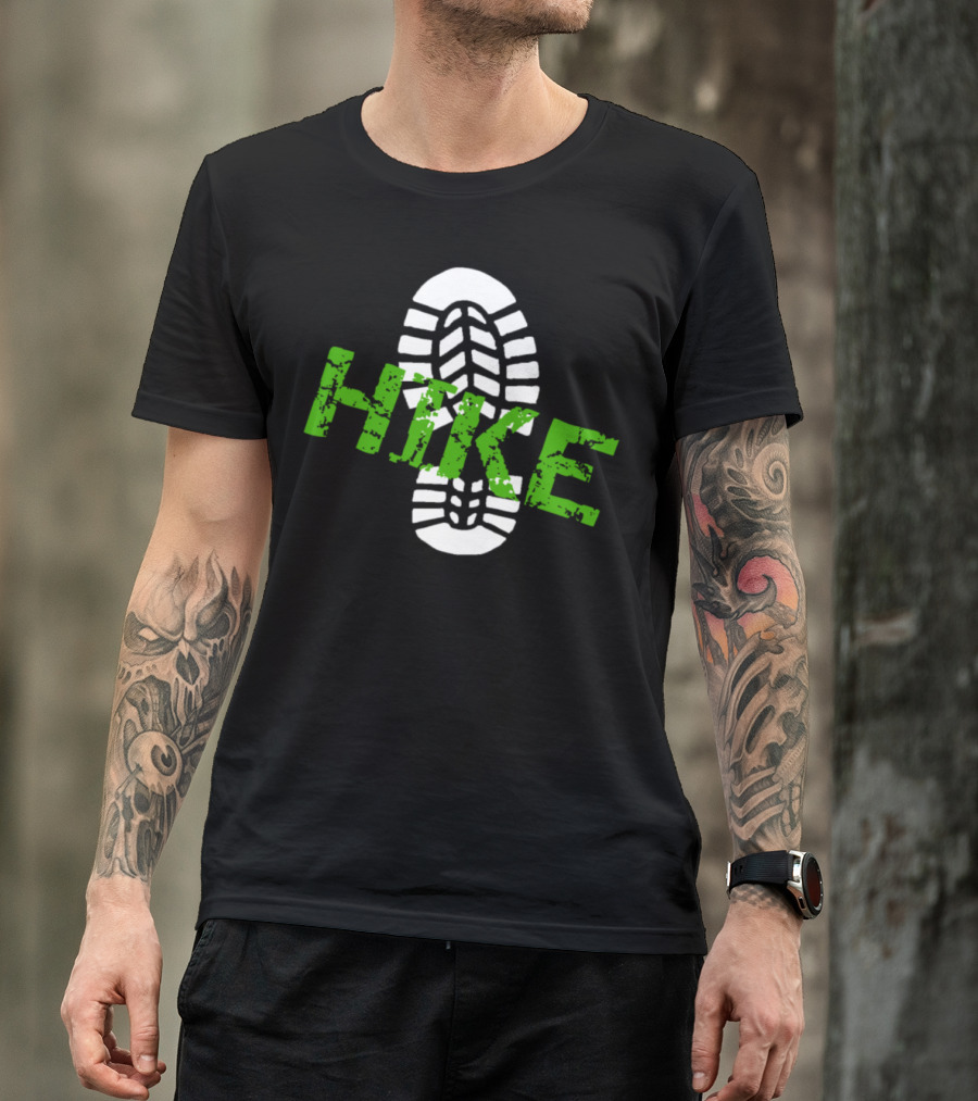 Hiking Bootprint Hike Go For A Hike T-Shirt