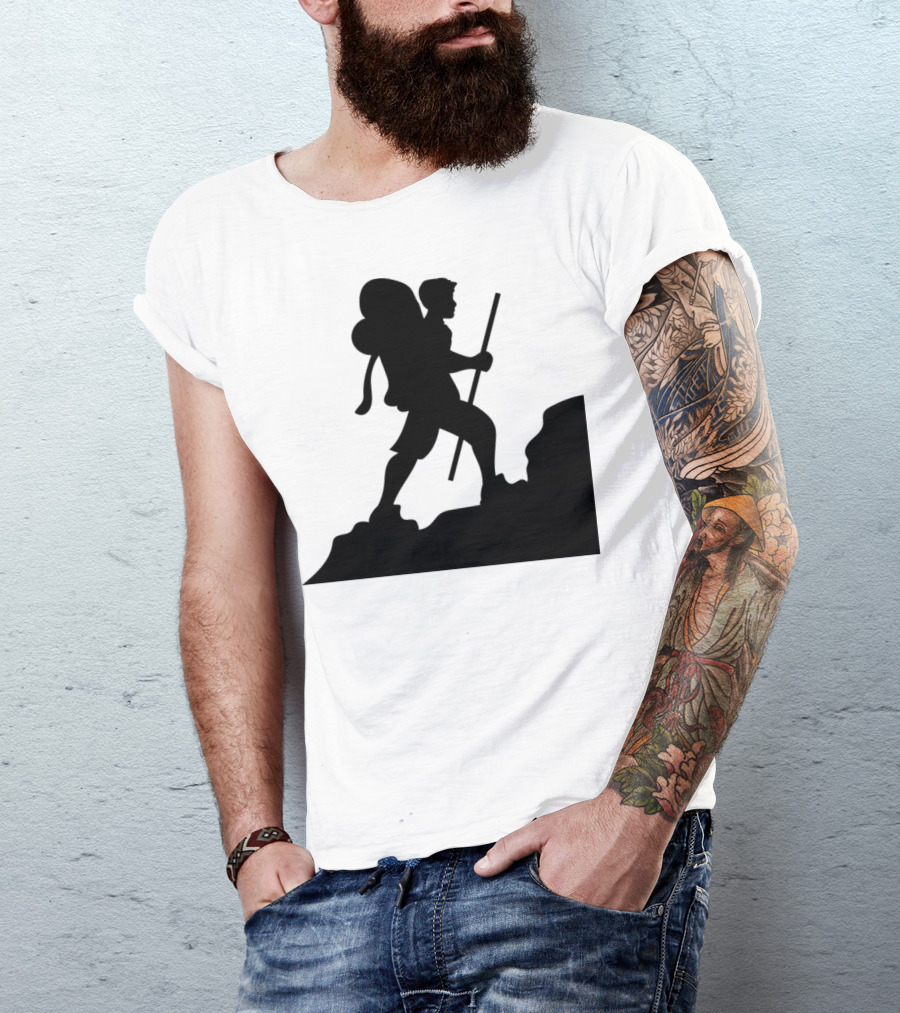 Hiking Hike Wander Walk Tramp Walker Wanderer Mountain Climber T-Shirt