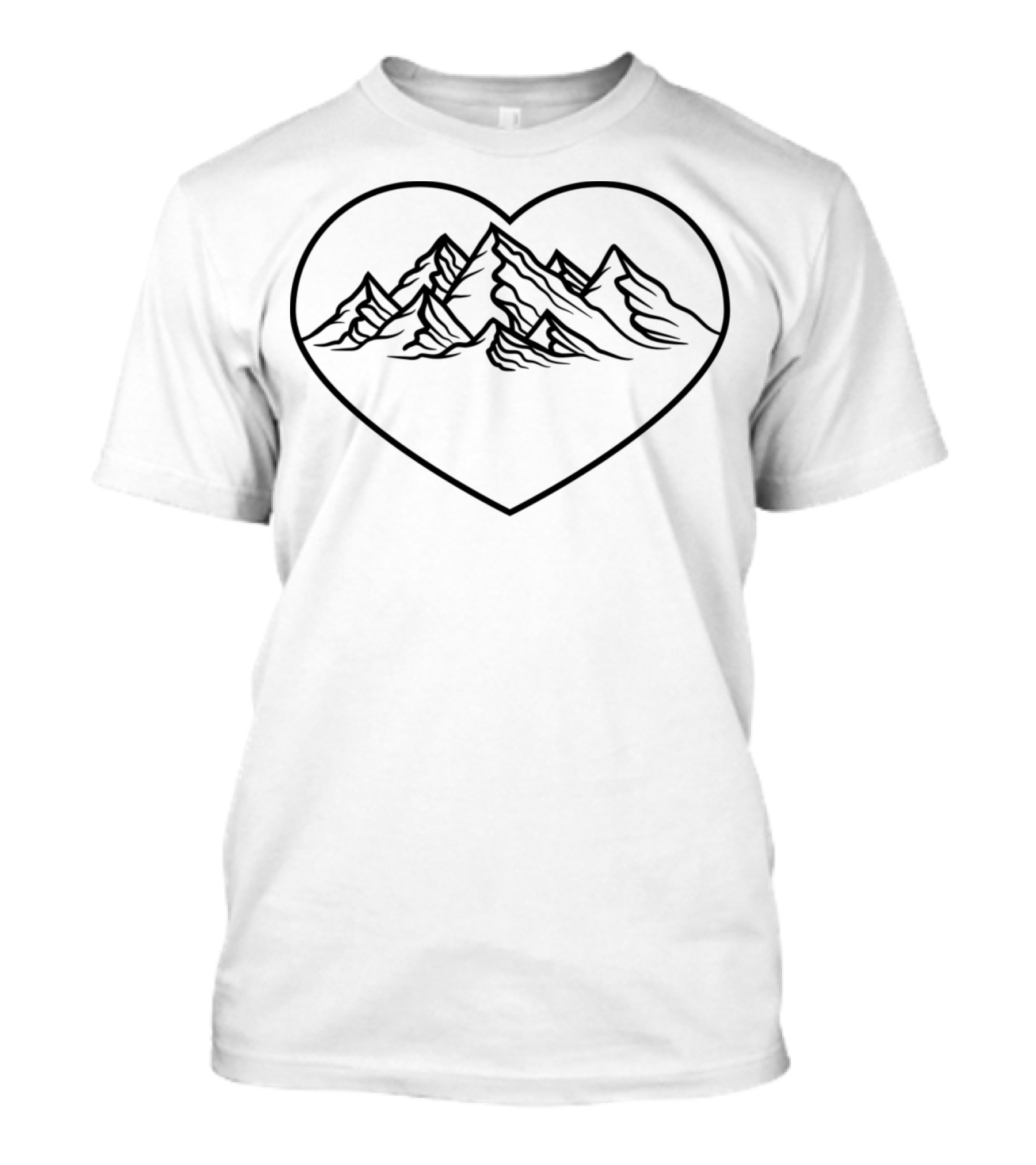 Hiking Mountains Heart Love I Love Hill T-Shirt
